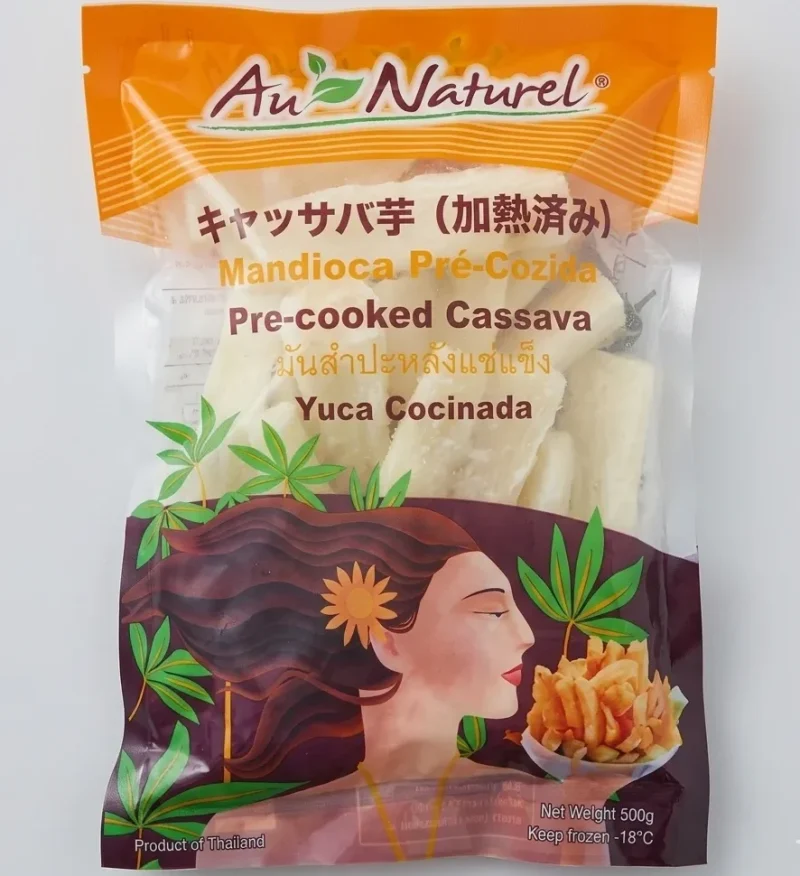 IP017-FROZEN PRE-COOKED CASSAVA IP017-มันสำปะหลังแช่แข็งปรุงสุกแล้ว