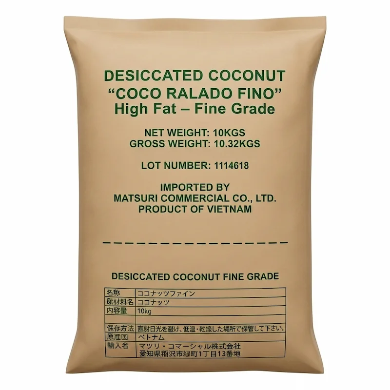 OS019 Coconut Fine 10kg SEM VALIDADE OS019 အုန်းသီး အနု ၁၀ ကီလိုဂရမ်